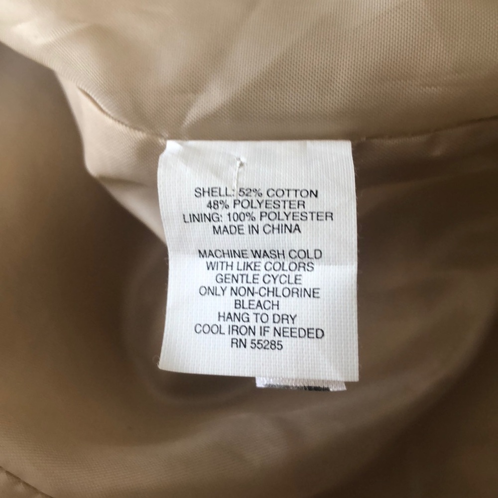 Tan Trench Rain Coat | EXPRESS - Picture 8 of 8